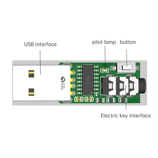 VBand Morse USB Interface Multifunctional CW Trainer For Mobile Phone Computer