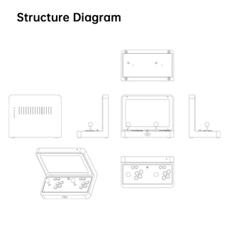 23000 Games in 1 Box Arcade Game Console 17-inch HD Screen Game Console 3D Games