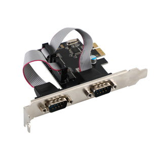 PCIE To 2-Port Dual RS232 Serial PCI-E Extender Board Adapter Card WCH382 Chip