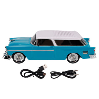 WS-1955 Bluetooth Replica Speaker Retro Speaker Car Design HD Sound TWS FM Radio