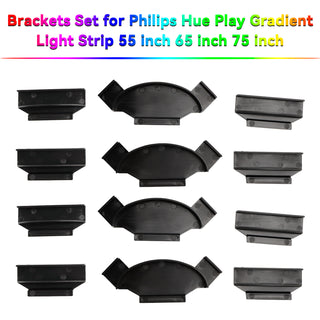 2 Pcs Brackets Set for Philips Hue Play Gradient Light Strip 55/65/75 inch