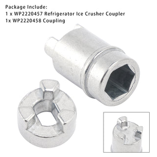 WP2220457 Refrigerator Ice Crusher Coupler + WP2220458 Coupling For Whirlpool