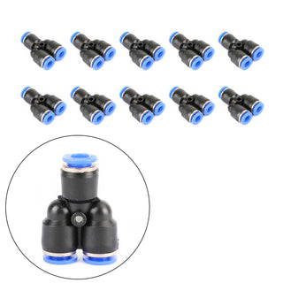 4PCS Pneumatic Air Quick Push to Connect Fitting 6mm OD "Y" Split Tube