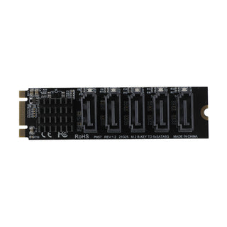 M.2 To SATA 3.0 Adapter JMB575 5 Port Hard Disk Drive Expansion Card for PH56