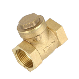 3/4" Female Thread Brass Horizontal DN20 One-Way Non-Return Swing Check Valve