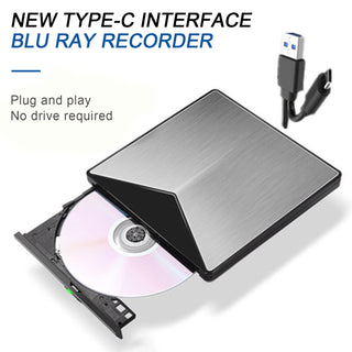 BD Burner  External USB 3.0 Slot In DVD RW BD Writer Portable Drive