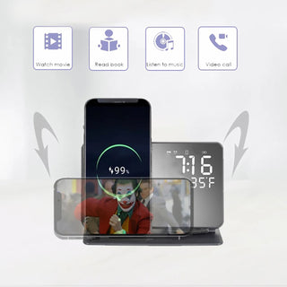 15W 6-in-1 Wireless Charging Station Charger Clock for Apple 17 16 15 14 Airpods