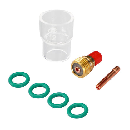 7pcs TIG Welding Torch Stubby Gas Lens Glass Cup Kit For WP-9/20/25 Generic