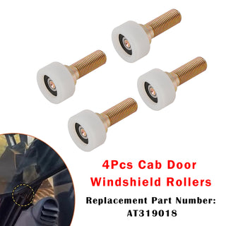 4Pcs Cab Door Roller AT319018 Fits For John Deere Skid Steer 240 250 260 270