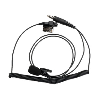 7.1-A3 Single listening Transparent Air Tube Earphone In-ear 7.1mm Headset w Mic