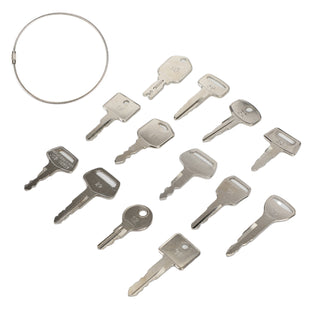 13 Pcs Forklift Heavy Equipment Construction Ignition Key Set