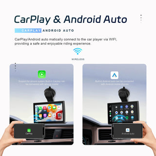 7-inch Full Touch Screen Apple CarPlay Android Auto Switching Display Camera