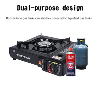 Butane/Liquefied Gas Tank Dual-Purpose Burner Camping Stove 🔥
