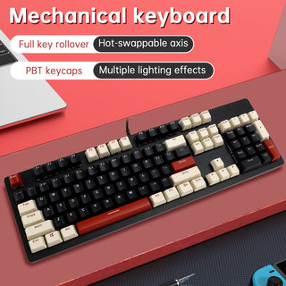 104Key Wired Mechanical Linear Switch Gaming Keyboard Hot-Swappable Customizable