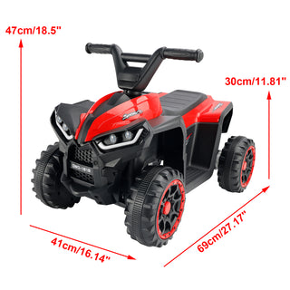 12V Ride-On ATV for Kids – Electric 4 Wheeler Car w/ Music & Lights
