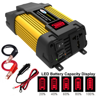4000W Car Power Sine Wave Inverter w LED Display DC 12V To AC 220V Inverter