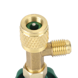 1/4 Sae Auto Ac Can Tap Valve Bottle Opener For Gas Refrigerant Green
