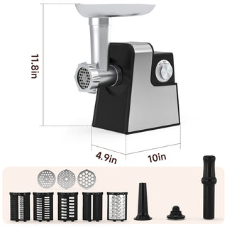 5-in-1 Electric Meat Grinder 600W Meat Grinder Electric Meat Grinder with Sausage Stuffer