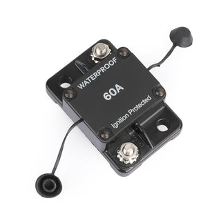60A Amp Circuit Breaker Fuse 12-48V DC Car Boat Waterproof Auto Switch Fuse