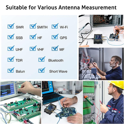 NanoVNA V2 3G 3.2" Vector Network Antenna Analyzer 50kHz-3GHz For Shortwave Generic