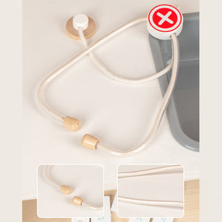 Kid Pretend Medical Clinic Stand Simulation Toy Set With 22 Accessories Ages 3+