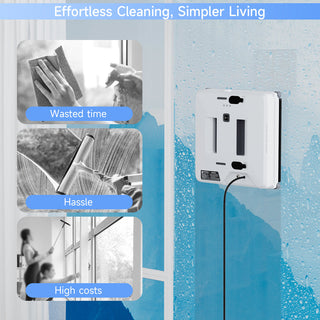 Smart Window Cleaning Robot with Auto Route Planning - for Home Window Glass Wiping
