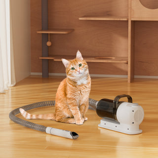 Dog Vacuum Brush for Shedding Grooming 1.5L Grooming Tools for Dogs Cats Pets 5 In 1 Pet Grooming Kit Vacuum Suction Professional Pet Hair Clipper