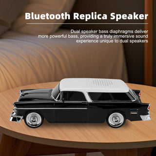 WS-1955 Bluetooth Replica Speaker Retro Speaker Car Design HD Sound TWS FM Radio