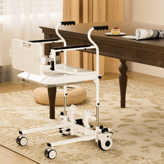 💕Medical Transfer Chair – 250 lb Patient Lift Wheelchair with Removable Split Seat