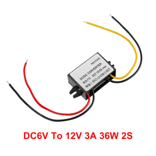 DC-DC 6V-12V 1-3A Step Up Power Supply Converter Regulator Waterproof