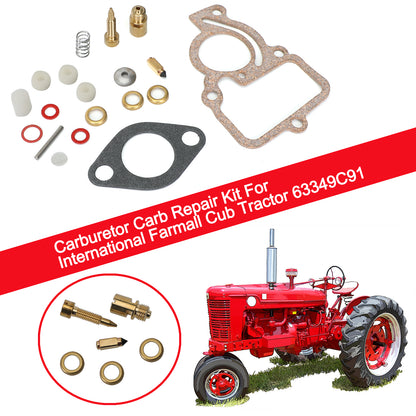 Carburetor Carb Repair Kit For International Farmall Cub Tractor 63349C91 Generic