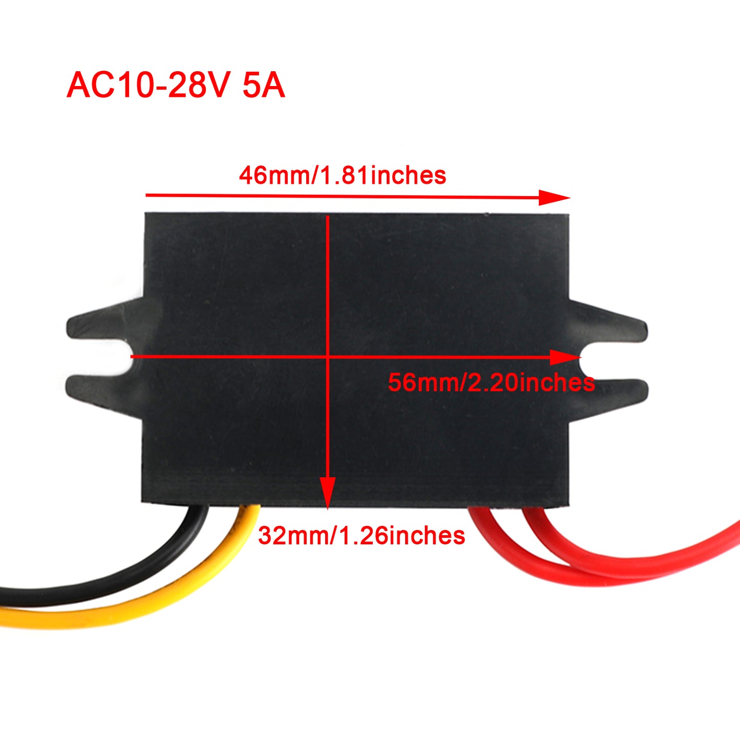 Waterproof Step Down Volt Converter AC12V To DC12V AC-DC Power Module 5A Generic