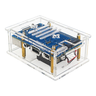Orange Pi 4A Acrylic Case Orange Pi 4A Transparent Protective Box w Cooling Fan