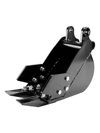 2-Teeth Trenching Bucket For Mini Excavator Attachment Narrow Rock Bucket 200mm