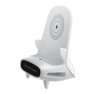3 in 1 Charging Desktop Stand Mini Chair Wireless Fast Charger Holder for Phones