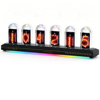 Nixie Tube Clock Wi-Fi SYNC 12/24H No Assembly Required A Retro Gift for Friends