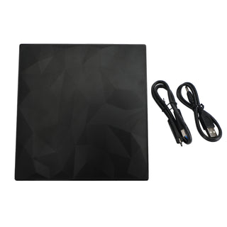 Usb 3.0 Type-C External Dvd Rw Cd Drive Burner Big Drill Face For Laptop Pc Blk