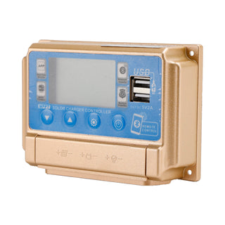 50A MPPT Solar Charge Controller with Bluetooth & APP, 12V/24V Auto for LiFePO4 & Lead-Acid Batteries (Gold)