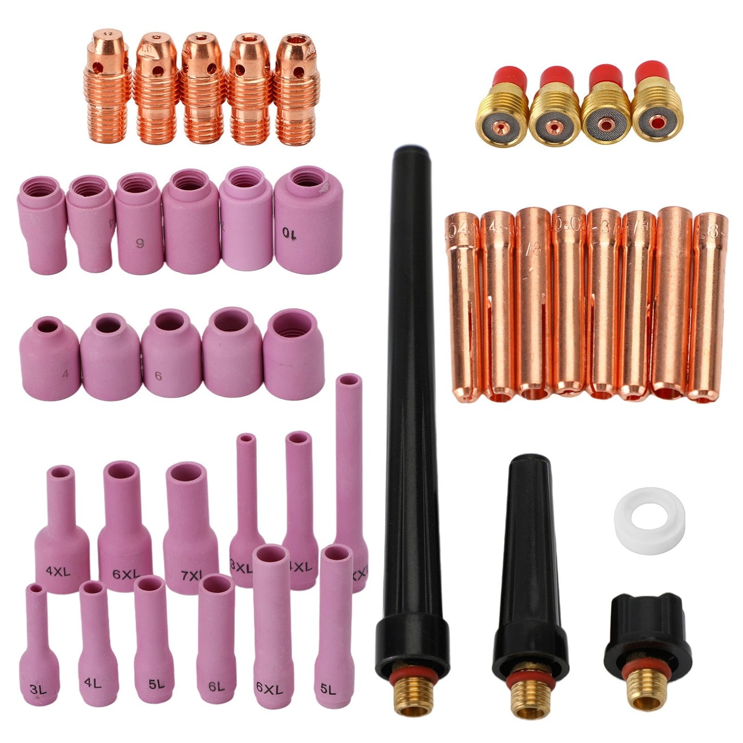 46Pcs Tig Gas Lens Collet Body Assorted Size Fit Tig Welding Torch Wp9 20 25 Generic