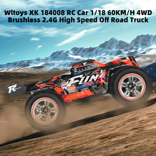 Wltoys XK 184008 RC Car 1/18 60KM/H 4WD Brushless 2.4G High Speed Off Road Truck Toy