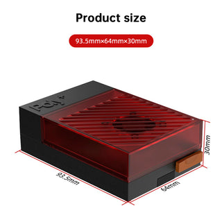Raspberry Pi5 POLY5+ Case Argon Box Compatible with PWM Cooling Fan ABS Material