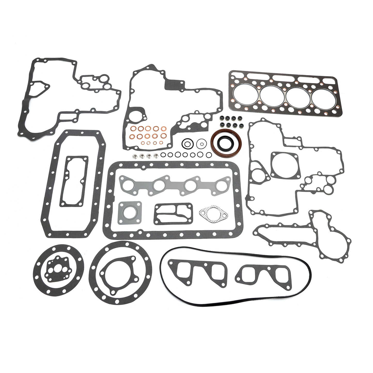 Aftermarket Cylinder Head & Gasket Kit for Kubota V1902 - Compatible with Bobcat, New Holland, Thomas, Scat Track