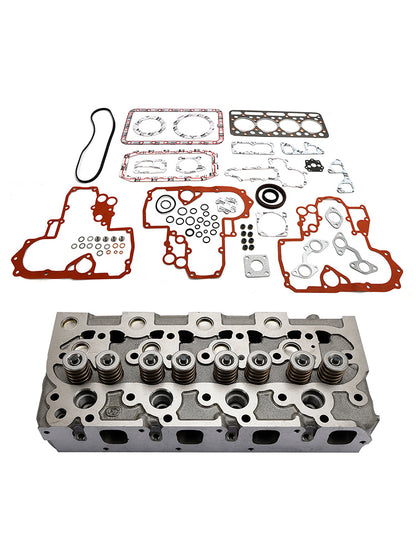 Complete Cylinder Head With Valve Spring & Gasket Kit For Kubota V1702 Engine Generic