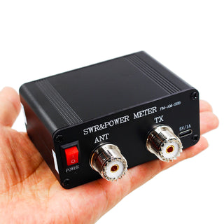 1.8MHz-54MHz Standing Wave Meter 240*240 Full Color Display 0.5-120W Power meter
