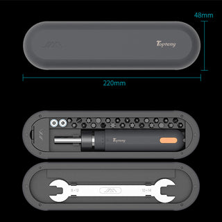 topteng Ratchet Screwdriver Set 50Nm Torque Ideal for Small Electronic Repairs