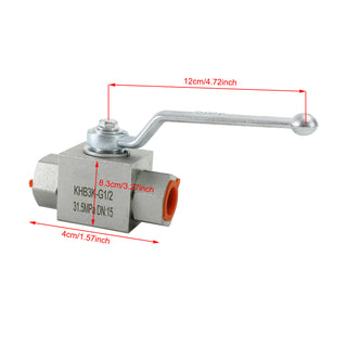 Hydraulic Valve KHB Ball Valve 1/2"NPT KHB High Pressure Ball Valve