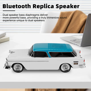 WS-1955 Bluetooth Replica Speaker Retro Speaker Car Design HD Sound TWS FM Radio