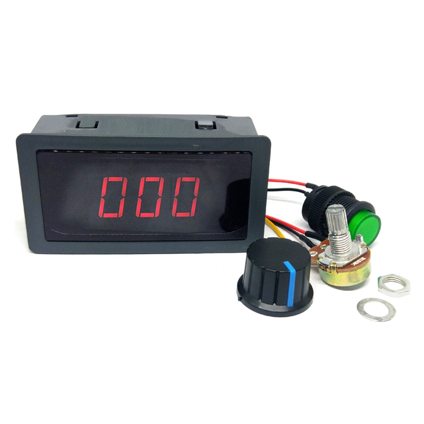 DC 6V-30V 12V 24V Max 8A Motor PWM Speed Controller With Digital Display Switch Generic