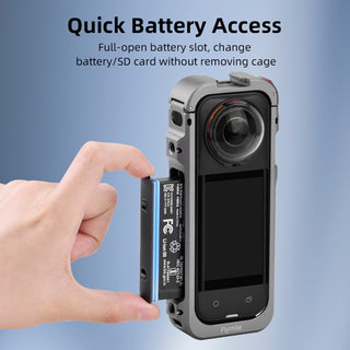 Utility Frame Case Cage for Insta360 X5 Protective Case Quick Release Adapter