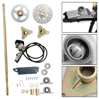 Various ATV Quad Go Kart Rear Live Axle Kit Sprocket Brake Wheel